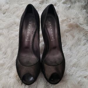 Casadei peep-toe pumps